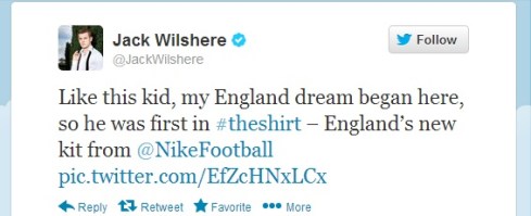 Wilshere Tweet