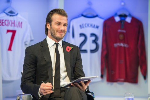 David Beckham Global Book Signing On Facebook