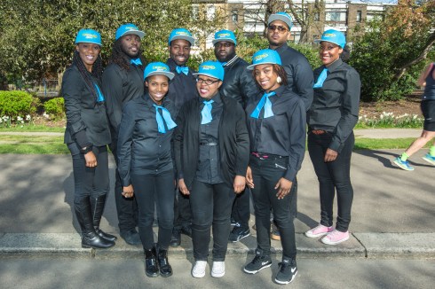 Lucozade Sport’s Choir of Motivation, Victoria Park, London, Britain - 12 Apr 15